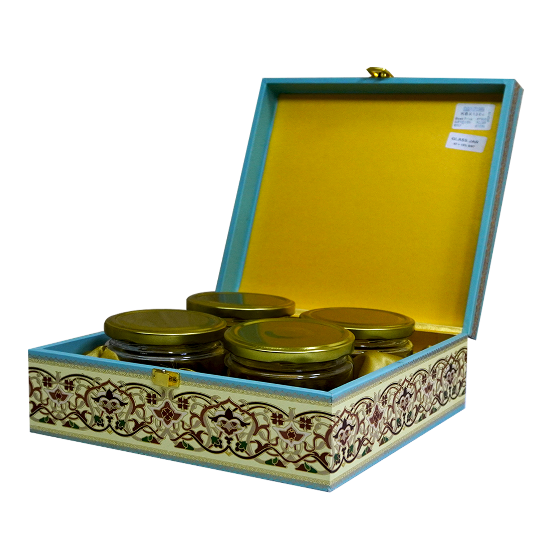 Blue Royal Horse Box Wedding Invitation-KBX1304