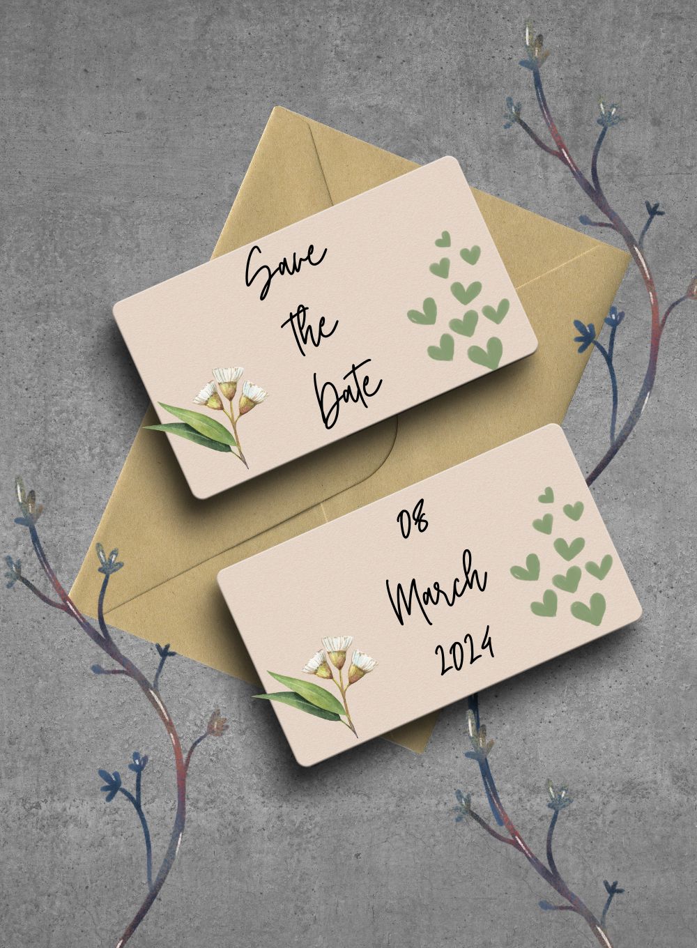 Grey Envelope Save The Date-AASAV009