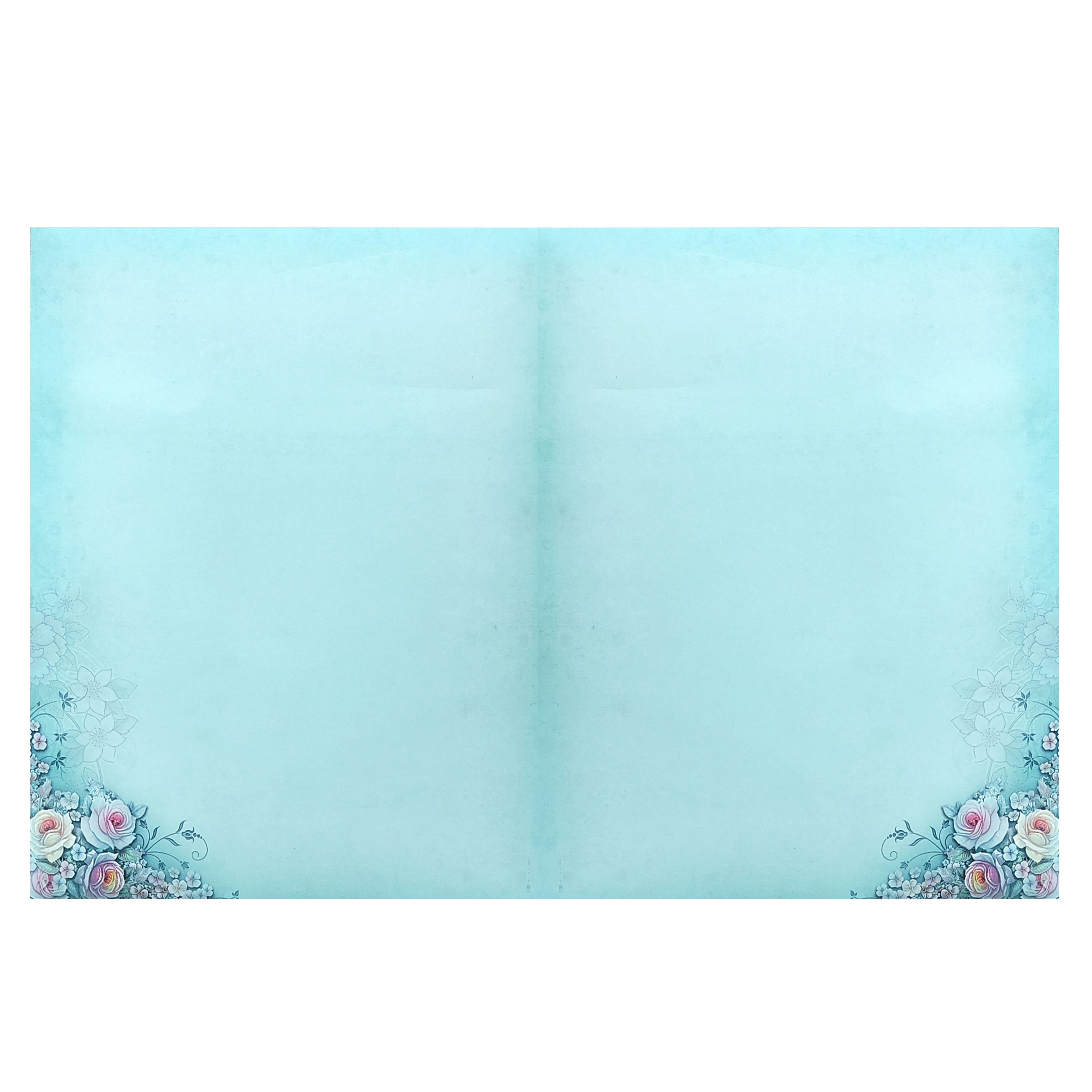 Pista Green Floral Door Type Invitation Card-KNKJ1129