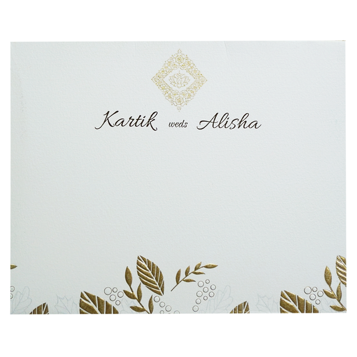 White Door Kind Wedding Card-King of Cards