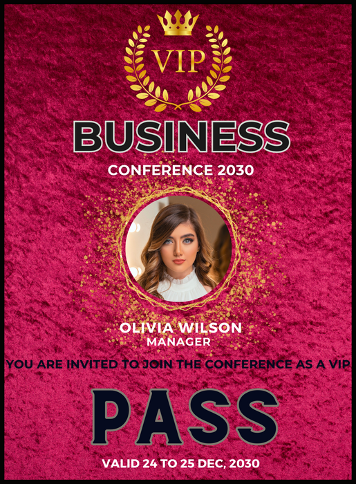 Pink Business VIP Event Invitation-AAVET010