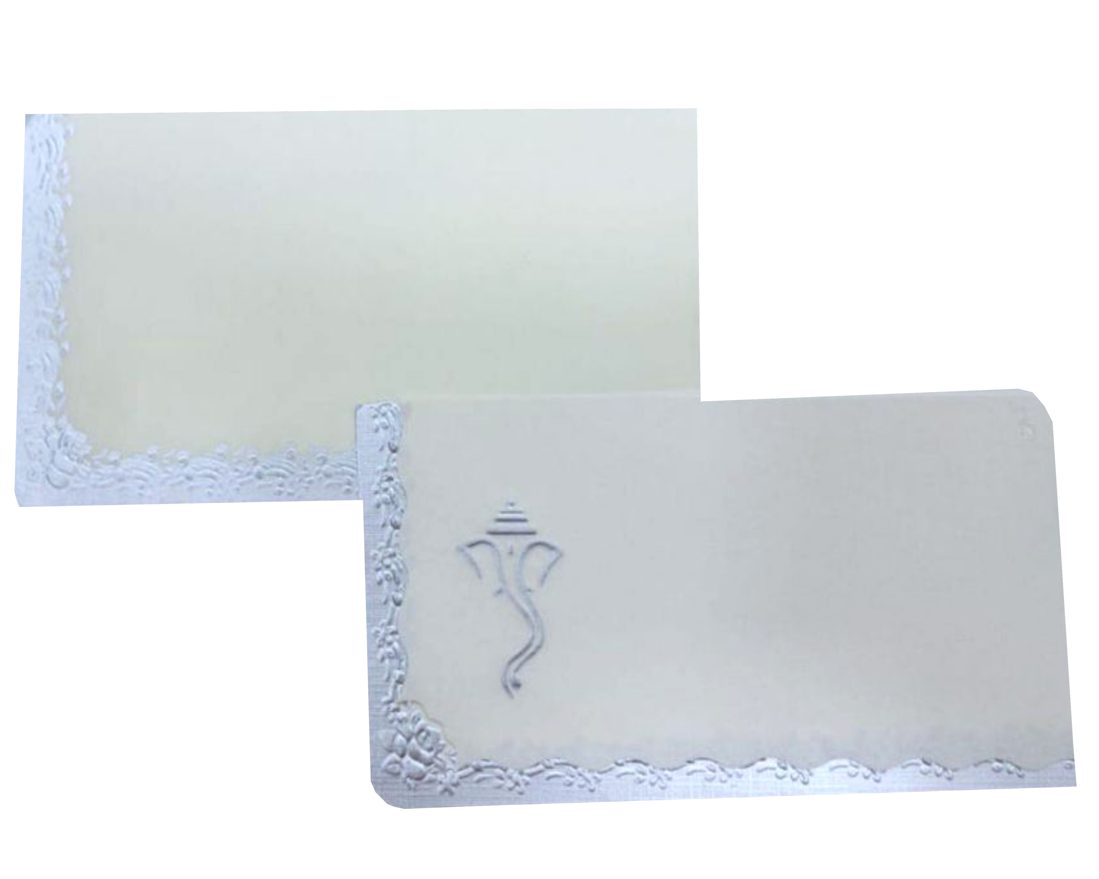 White Personal Invitation Card-xp038
