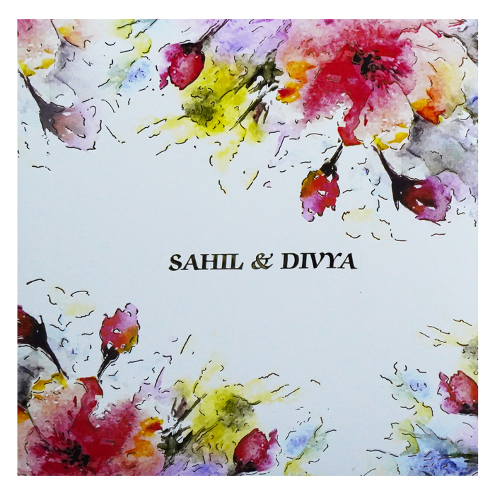 White Padded Invitation Card-King of Cards