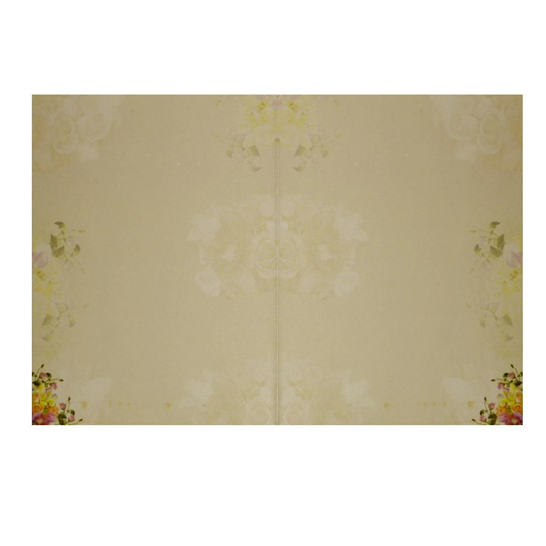 Colourful Cream Classic Offset Invitation Card-KNCA211C