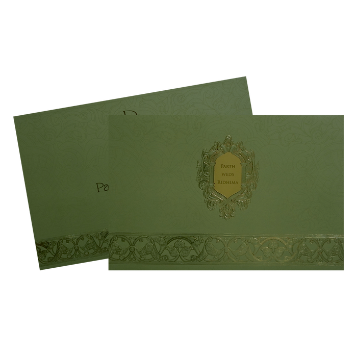 Lemon Grass Wedding Card-King of Cards