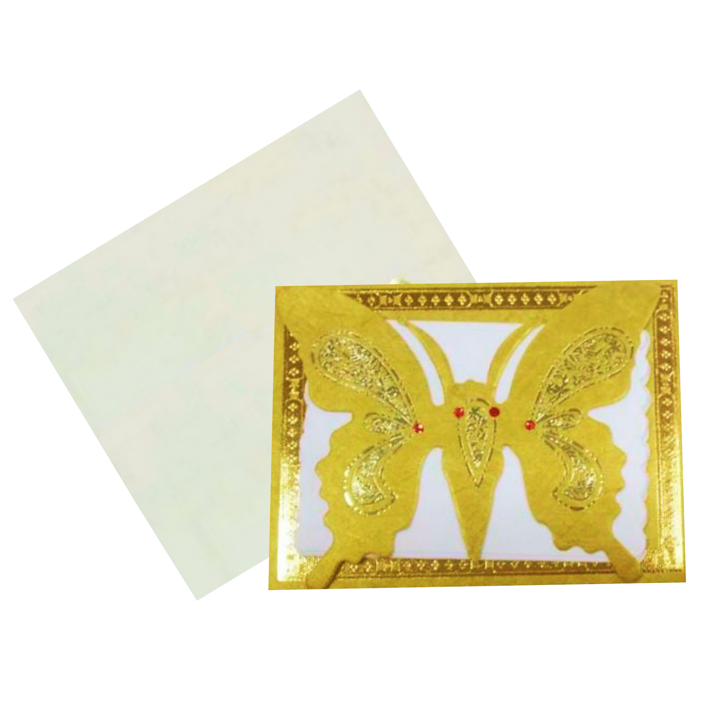 Yellow Butterfly Invitation Card-CXP136