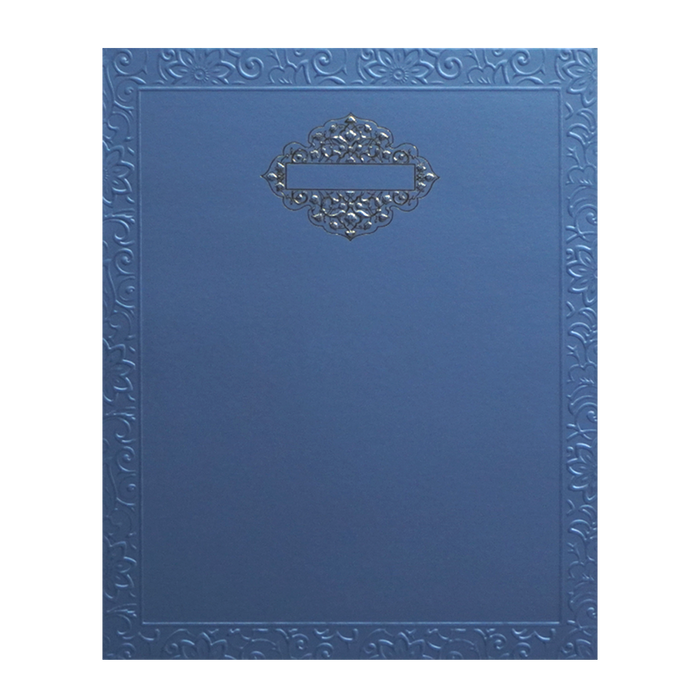 Blue MDF Wedding Card-King of Cards