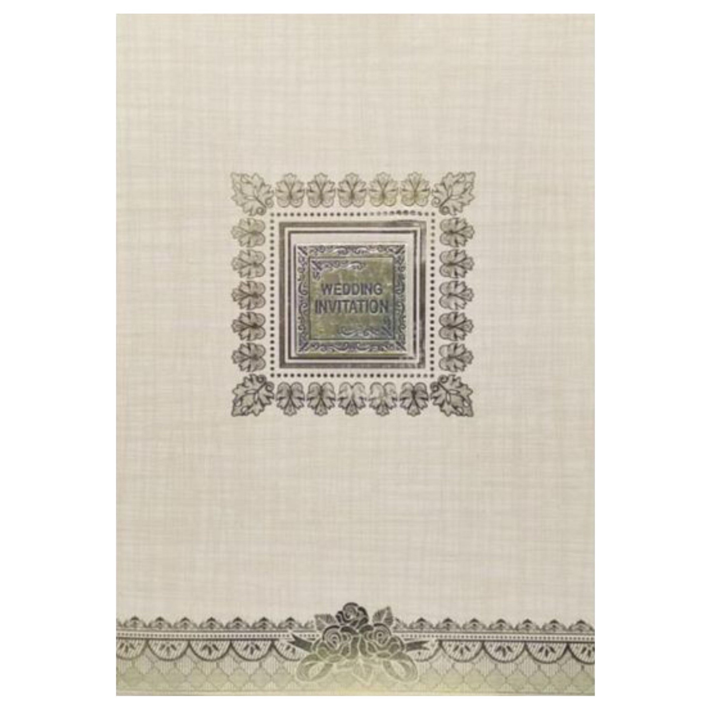 Sandal Metallic Gold Foiling Design With Square Name Plate-KNCP23SF