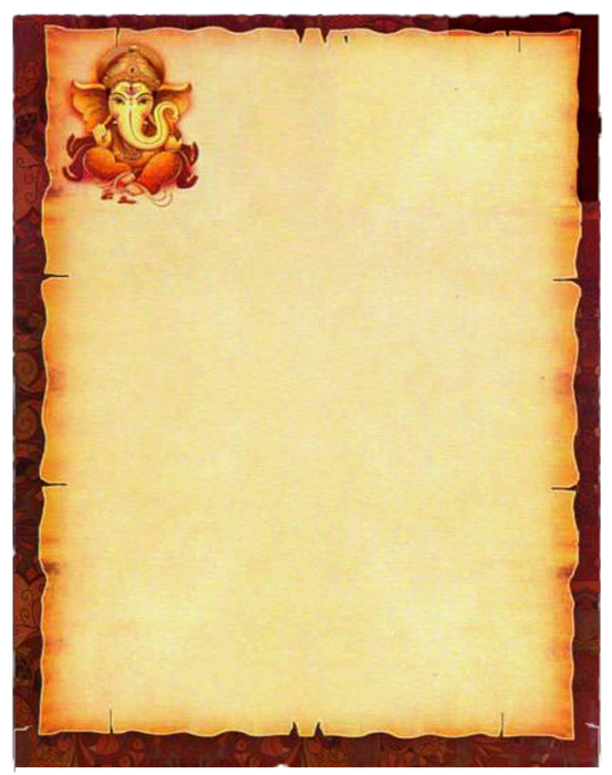 Royal Big Brown Ganesha Padded Wedding Card - KNKZ0016-King of Cards