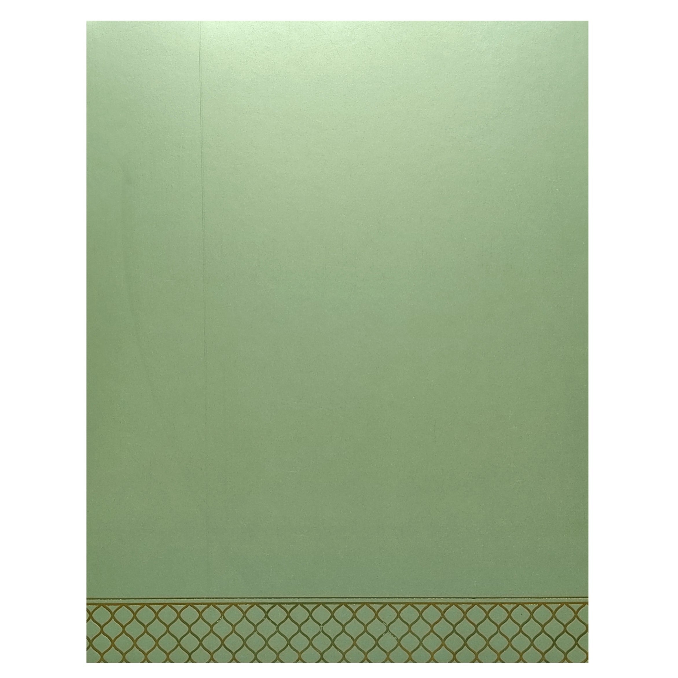 Green Metallic Ganesha Invitation Card-KNK4202BL