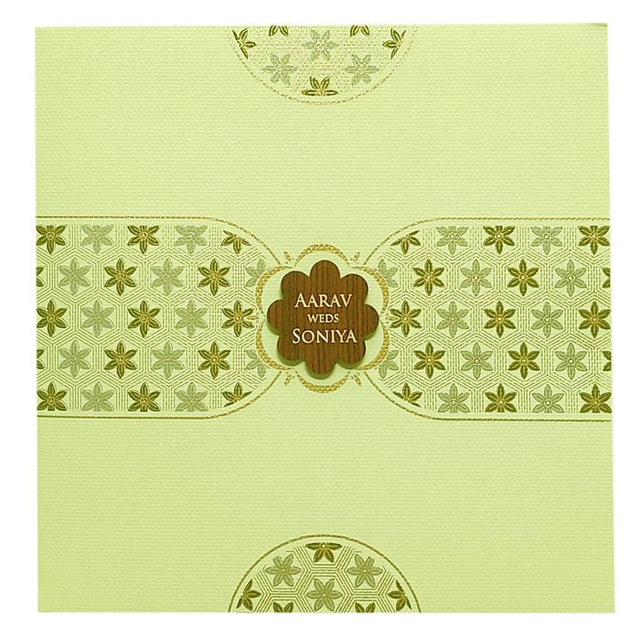 Pista Green Design Nameplate Invitation Card-King of Cards