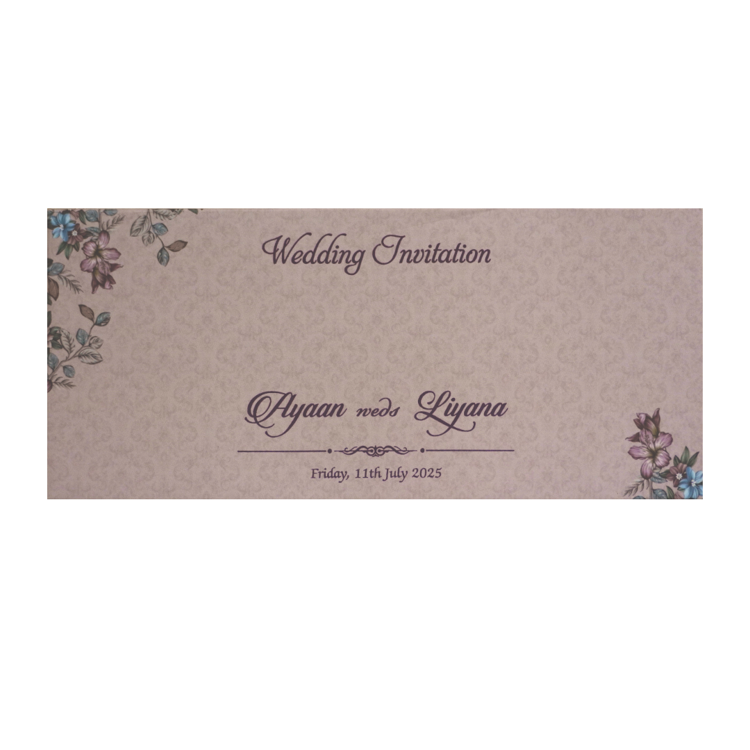 Light Apricot Pink MDF invitation-KVN07140