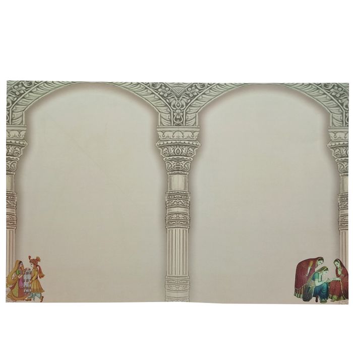 Bride And Groom With Palace View In Gold Foiling Print-KNKJ1095