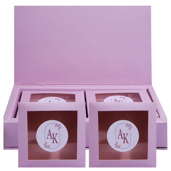 Pastel Pink Luxury Wedding Box-King of Cards