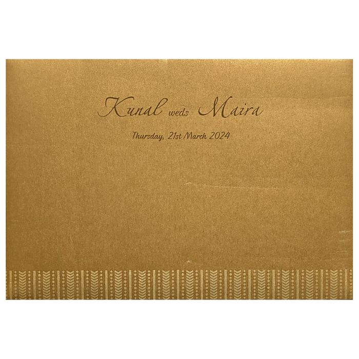 Brown Gold Design Invitation Card-King of Cards