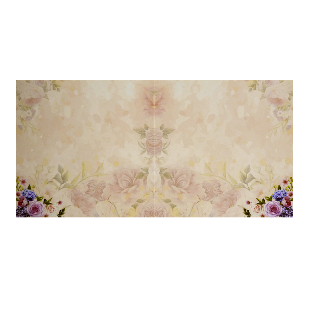 Light Peach Wedding Card-KNKD8105