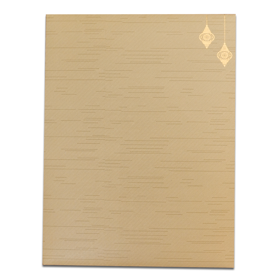 Gold Arch Elephant Wedding Card-KNRM7083C