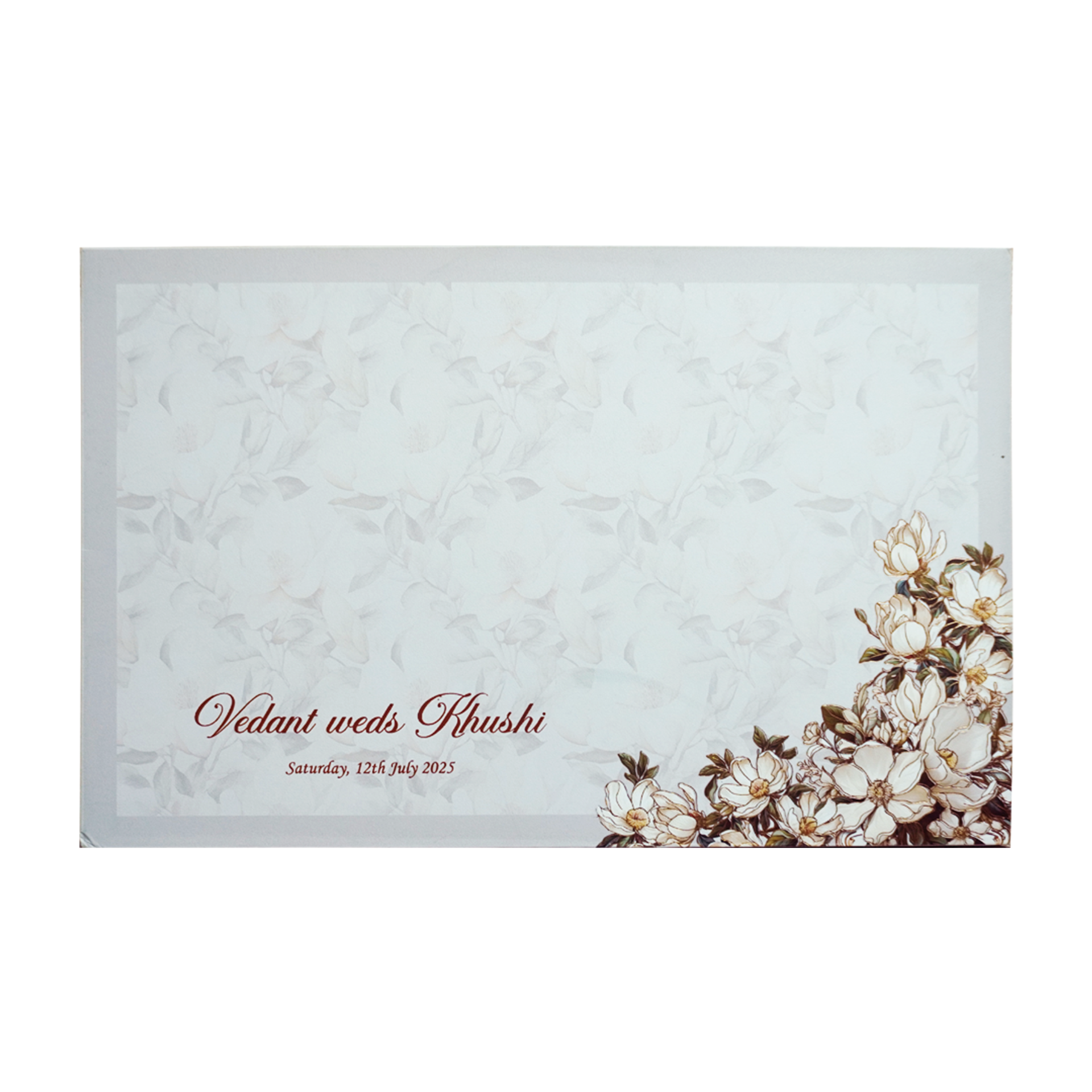 Grey Premium Padded Invitation Card-Kpr24180