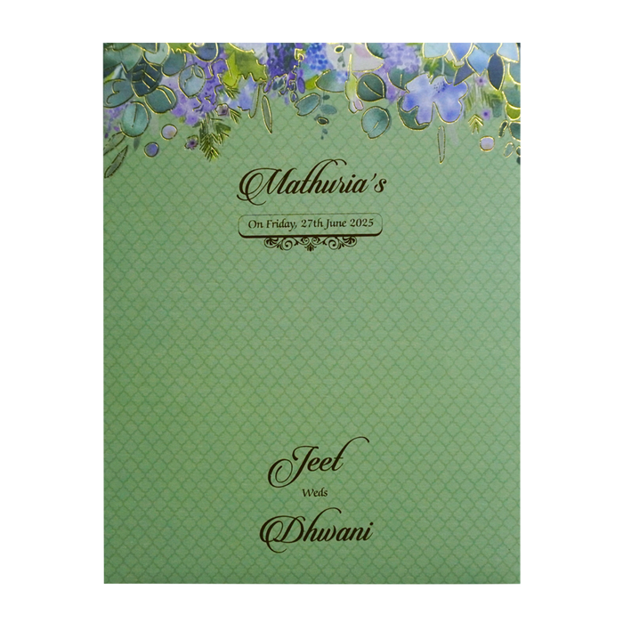 Light Forest Green Invitation-King of Cards