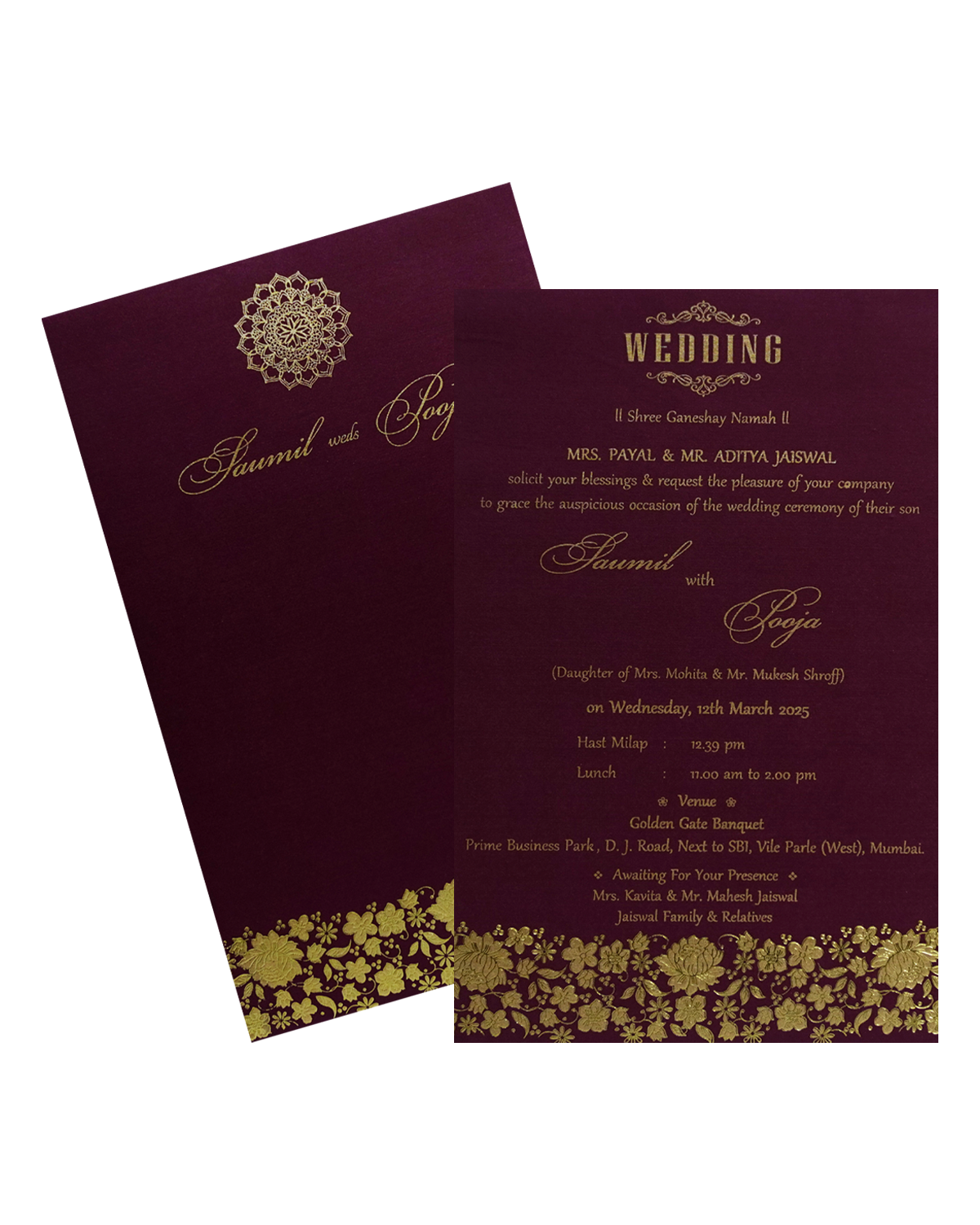 Make your event special with our exclusive Dark Red Single Sheet Card. Shop now! ?WhatsApp Support ?Express Delivery.