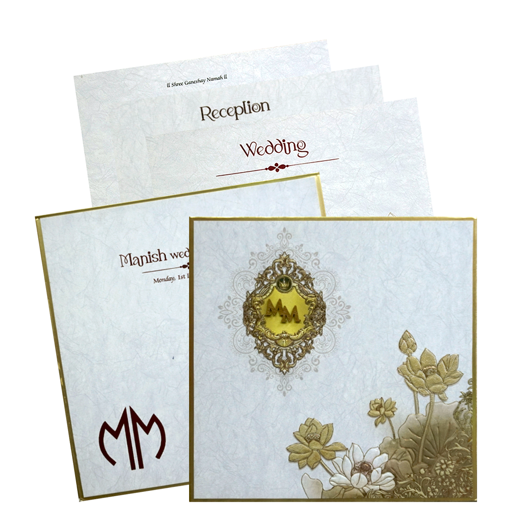 Make your event special with our exclusive Grey Premium Padded Marriage Card. Shop now! ?WhatsApp Support ?Express Delivery.