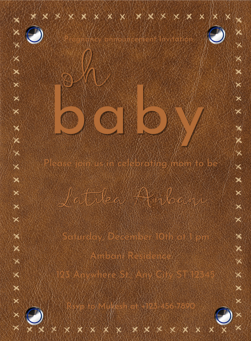 Sweet Theme Pregnancy Announcement Invitation-AAPAI002