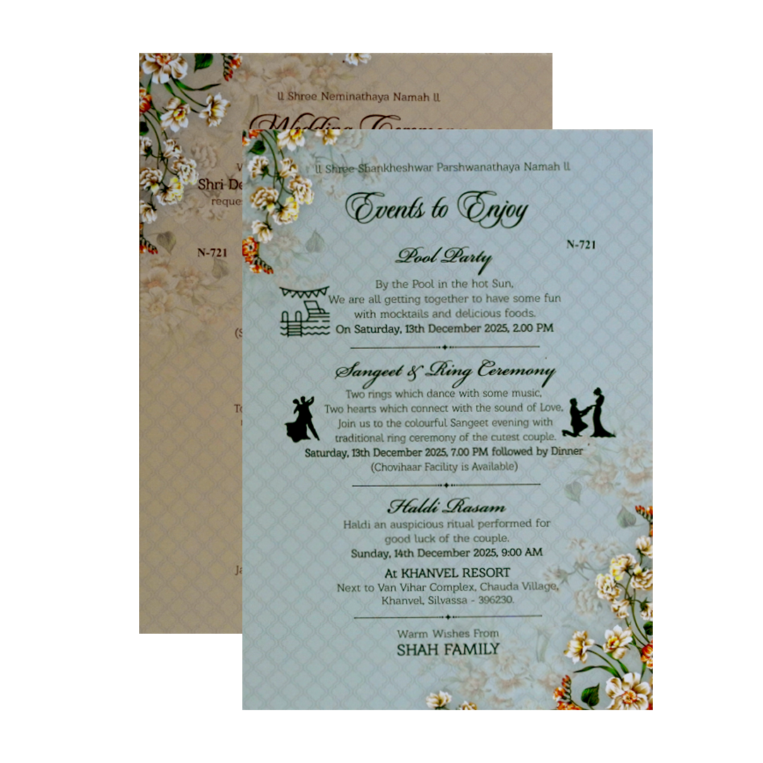 Soft Pink Padded Invitation-KVN07210