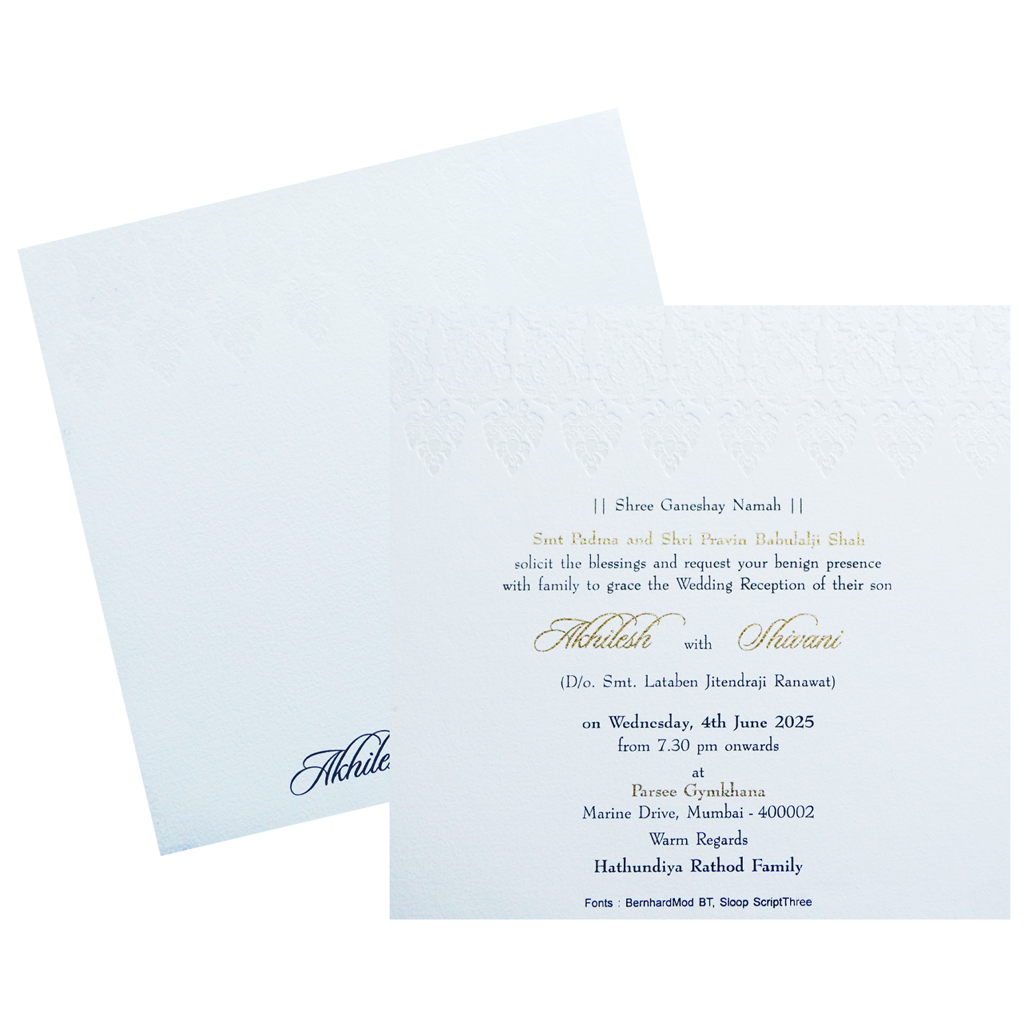 Make your event special with our exclusive White MDF Single Invitation. Shop now! ?WhatsApp Support ?Express Delivery.