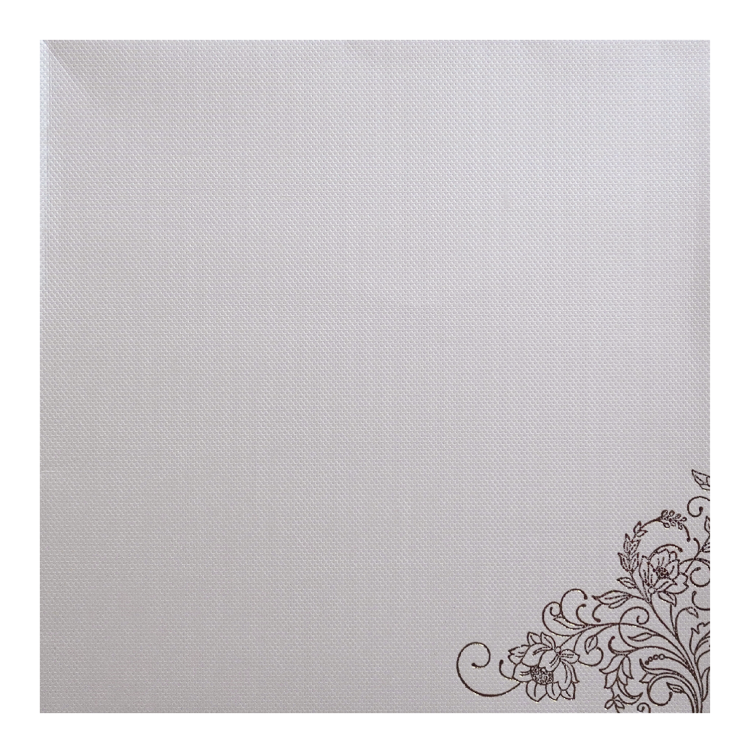 Ivory Golden Floral Wedding Card-KSI11550