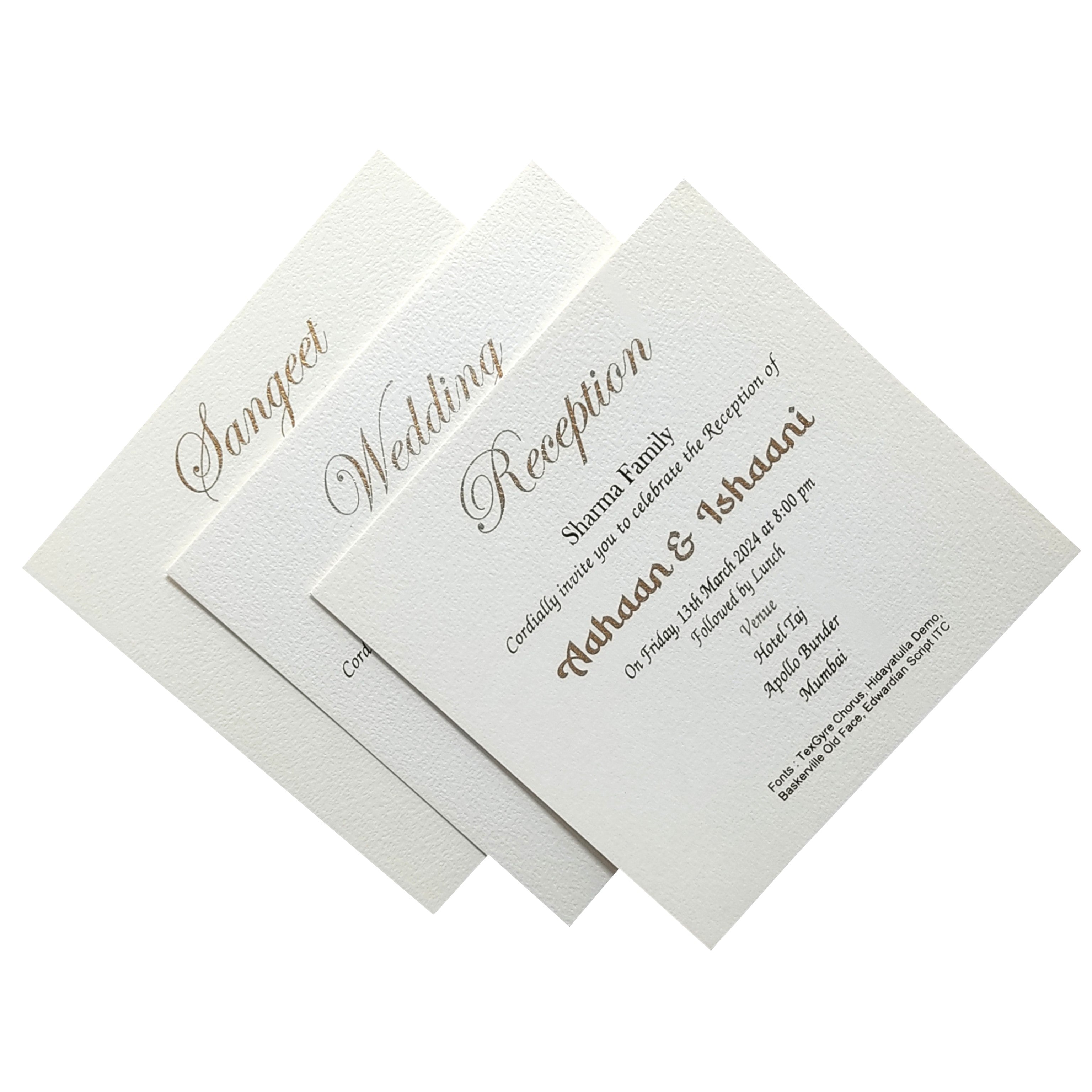 White Floral Invitation Card-KRC29191