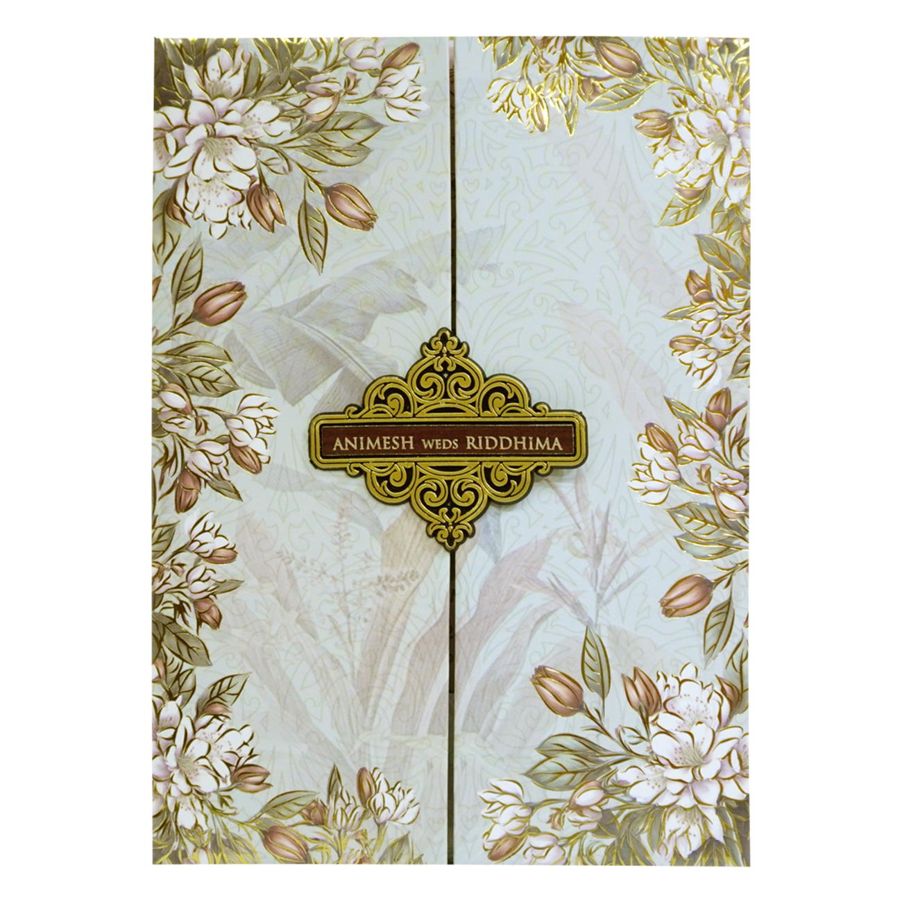 Pastel Light Blue Padded Invitation-KVN06850