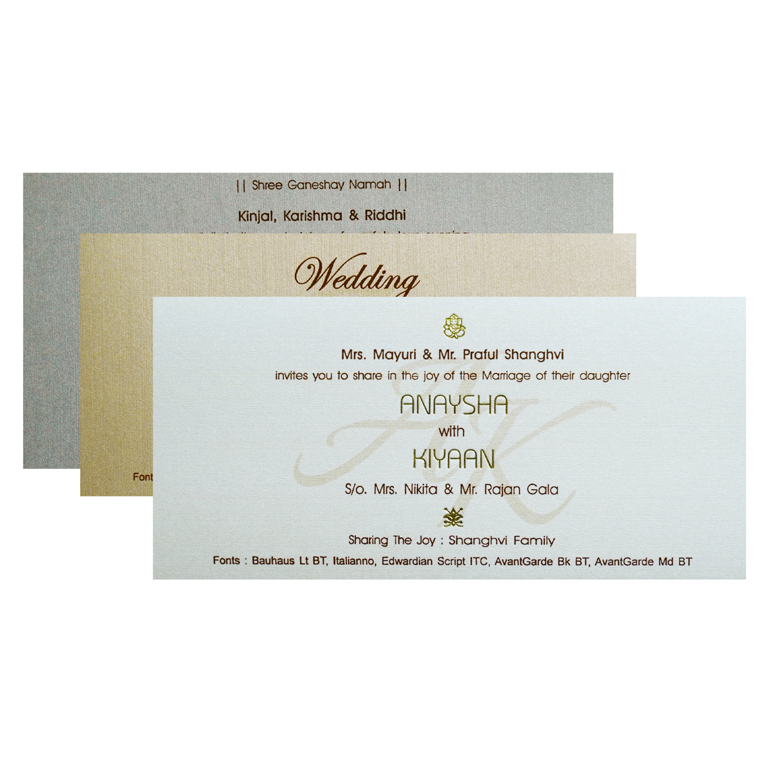 Light Brown Luxury Wedding Box-KRC30730