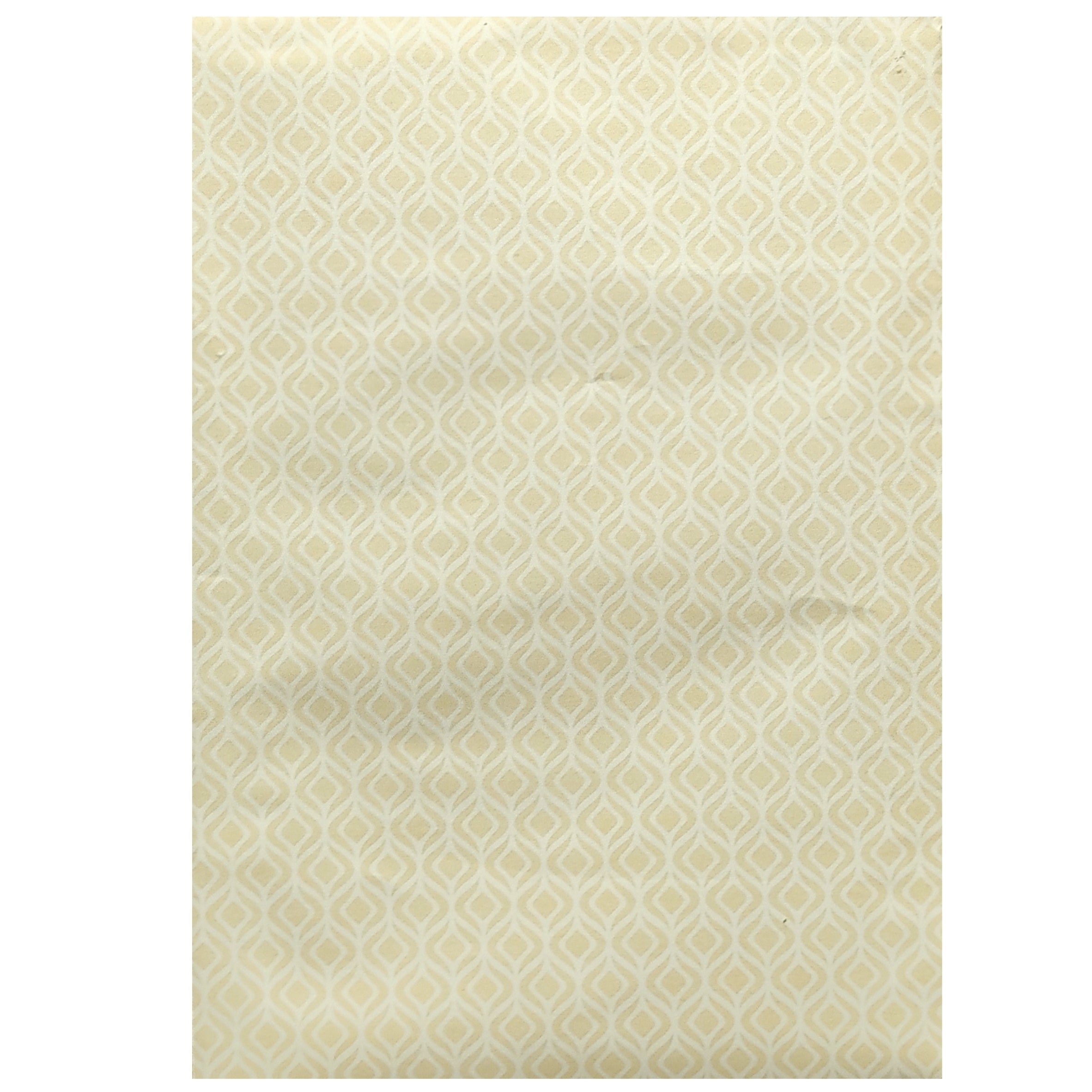White Gold Floral Wedding Invitation Card-KNCWP456