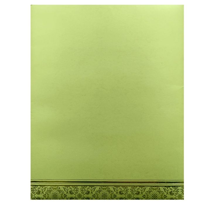Green Laser Cut Single Sheet Wedding Card-KNL1305G