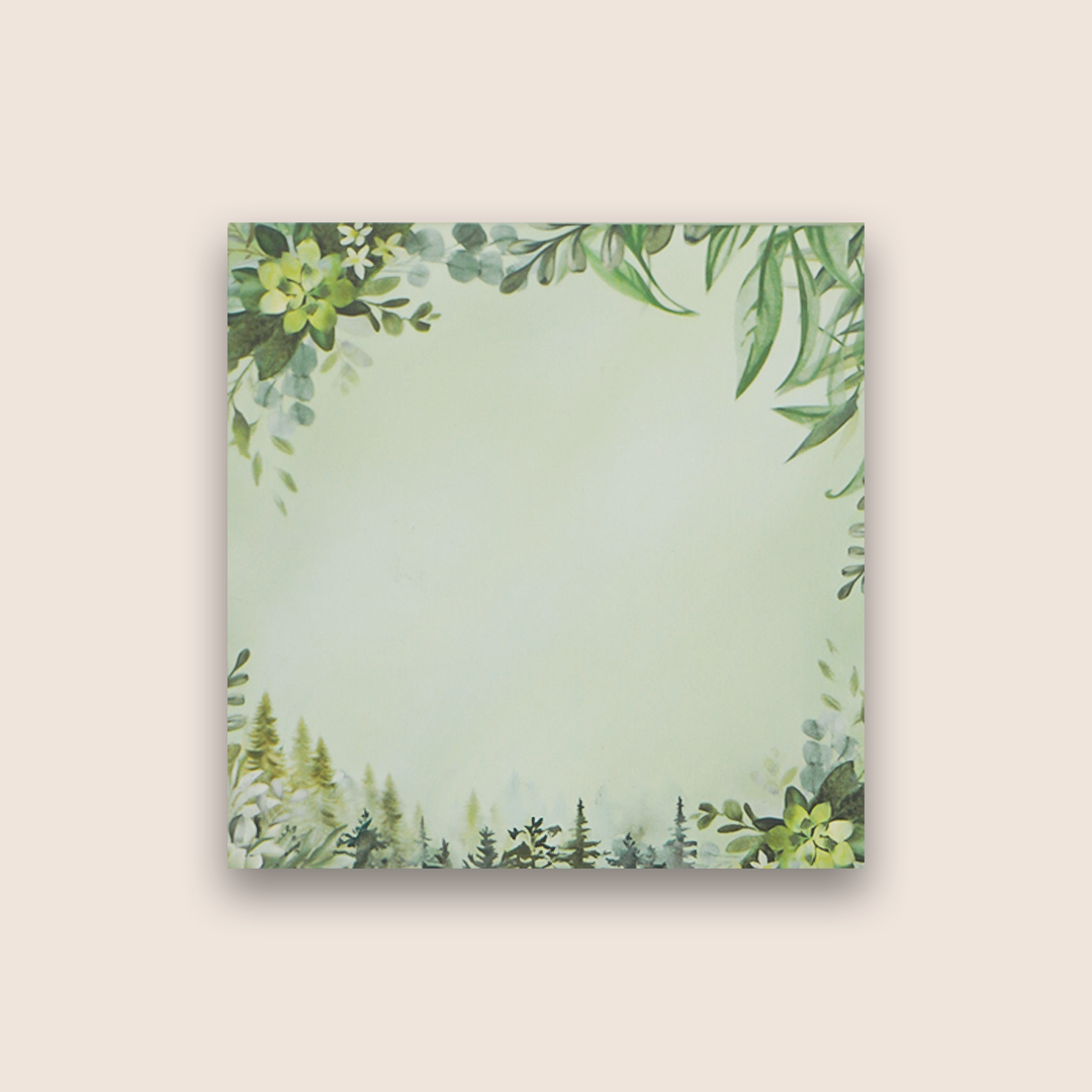 Green Floral Pattern Money Envelope - KRCE4380