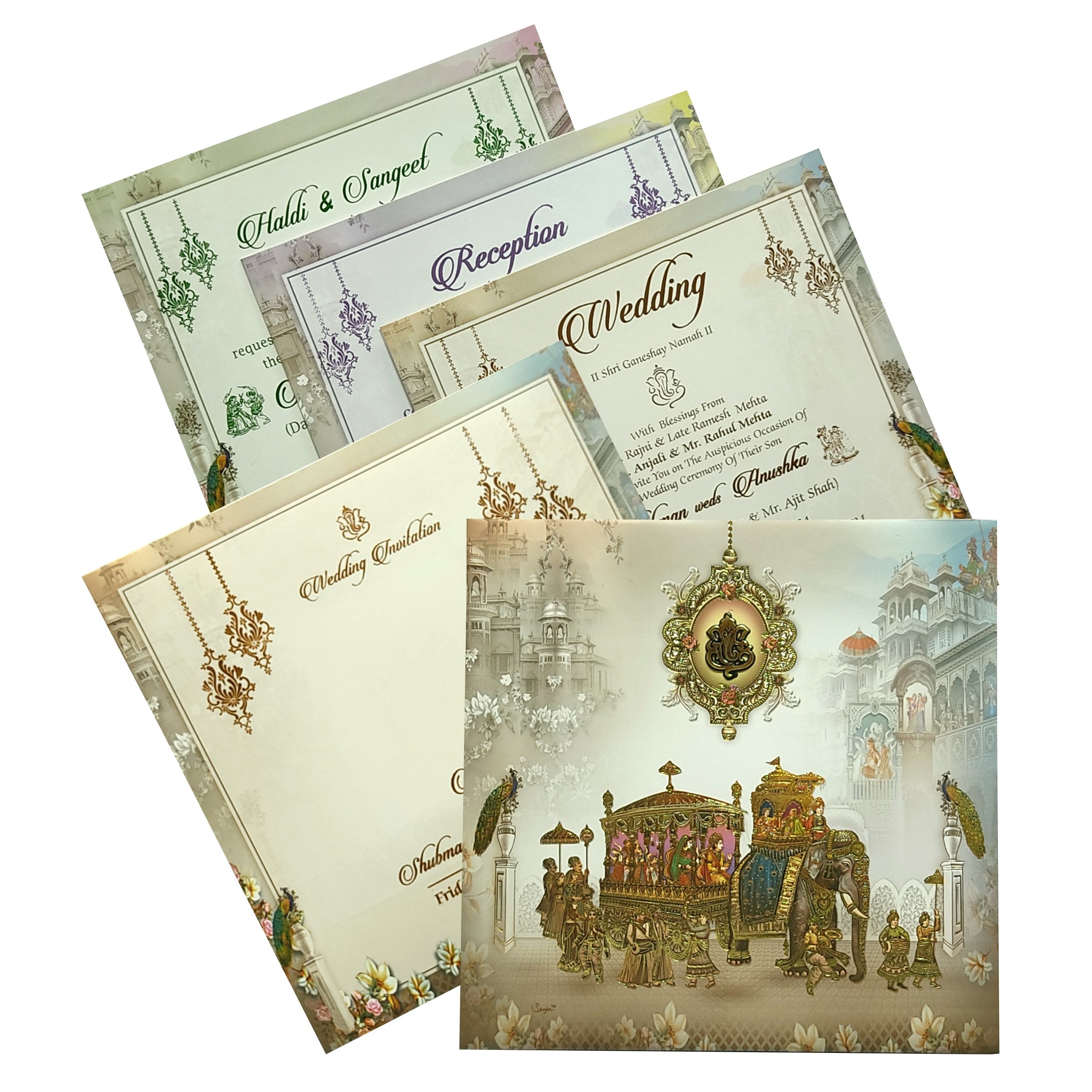 Your dream invitation is just a click away! Get Grey Traditional Padded Wedding Card Order now! ?WhatsApp Support ?Express Delivery