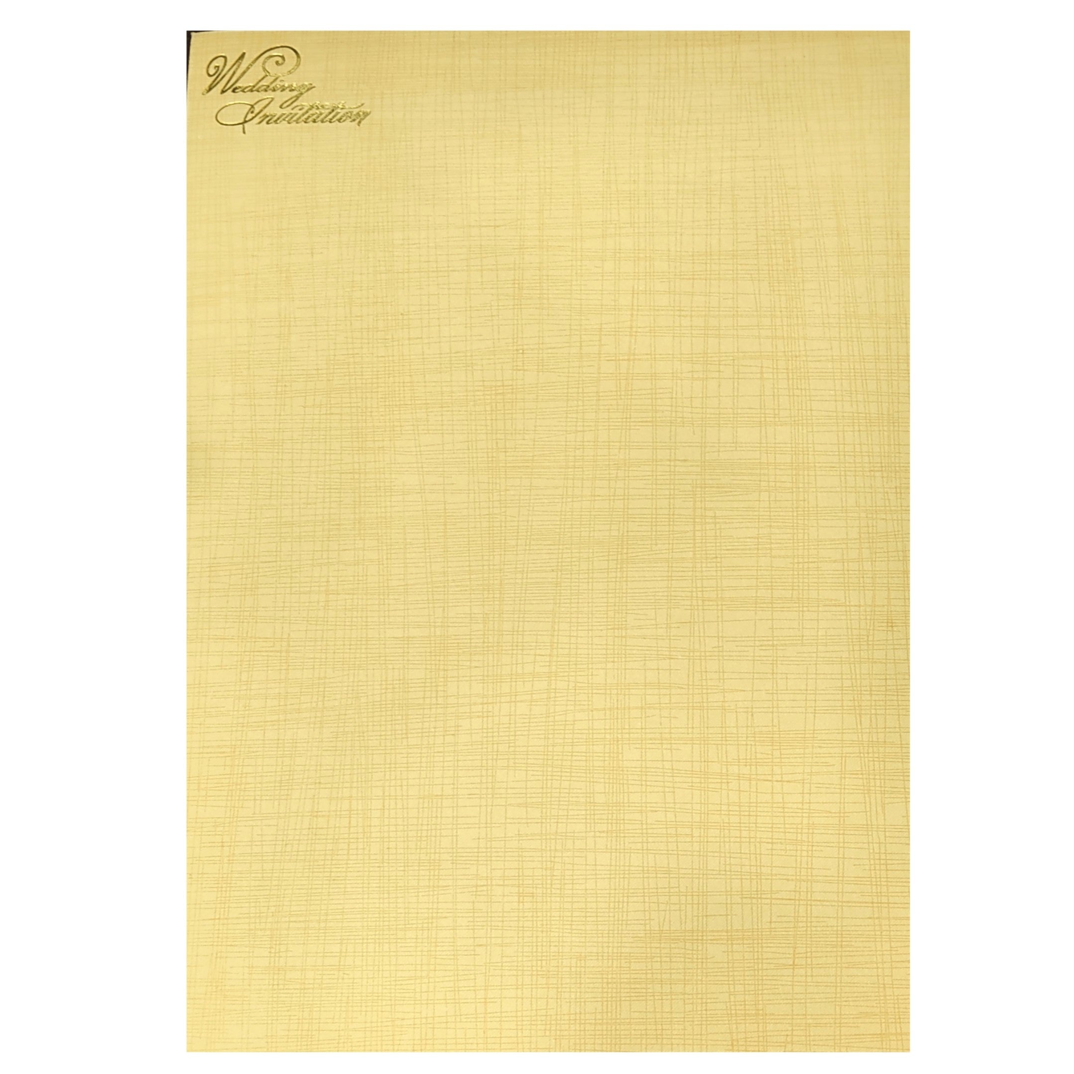 Cream Couple Wedding Invitation Card-KNCP35SI