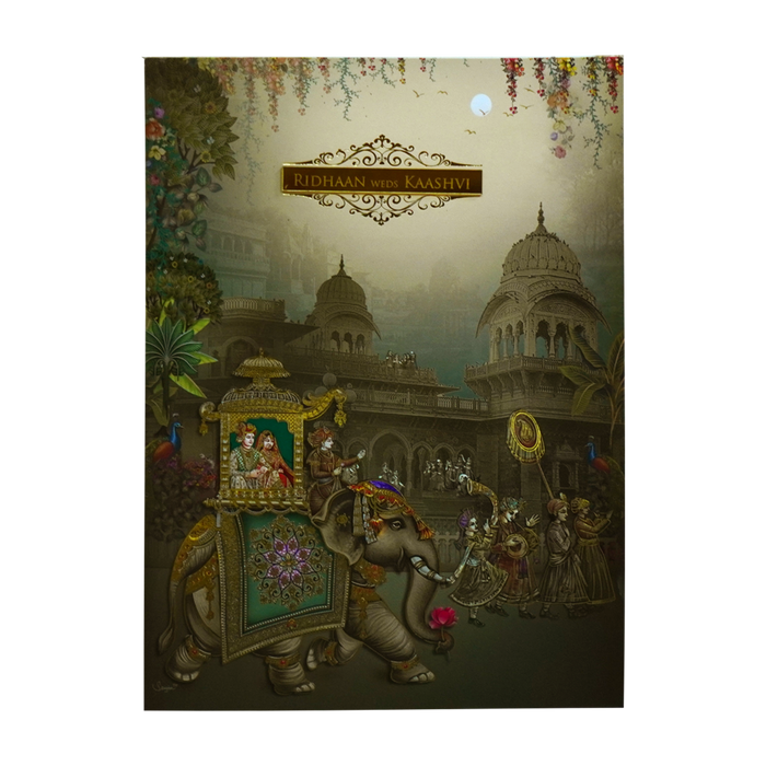 Avocado Green Wedding Card-King of Cards