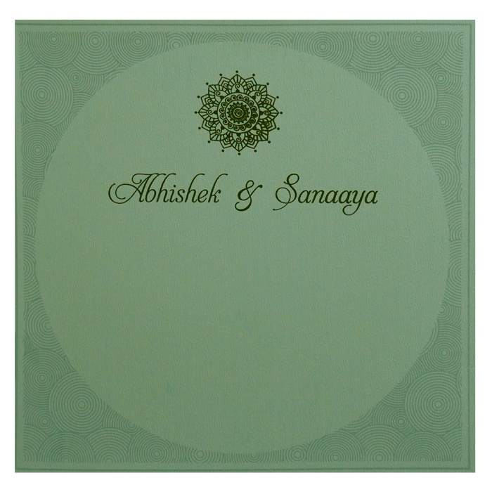 Mint Green Wedding Card-King of Cards