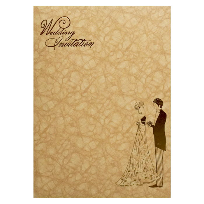 Shiny Golden Wedding Card-King of Cards