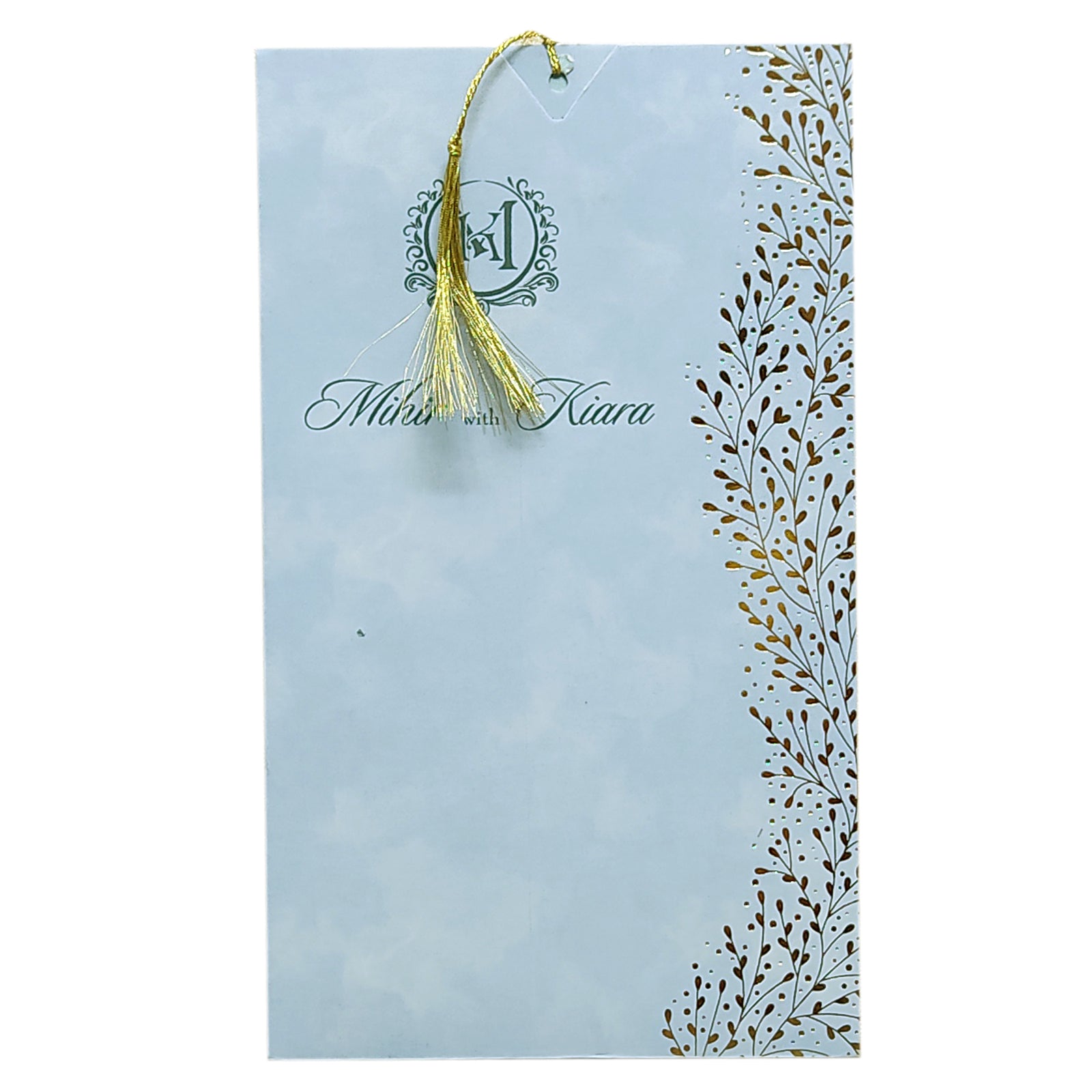 Light Blue Single Sheet Invitation-KRCS6482