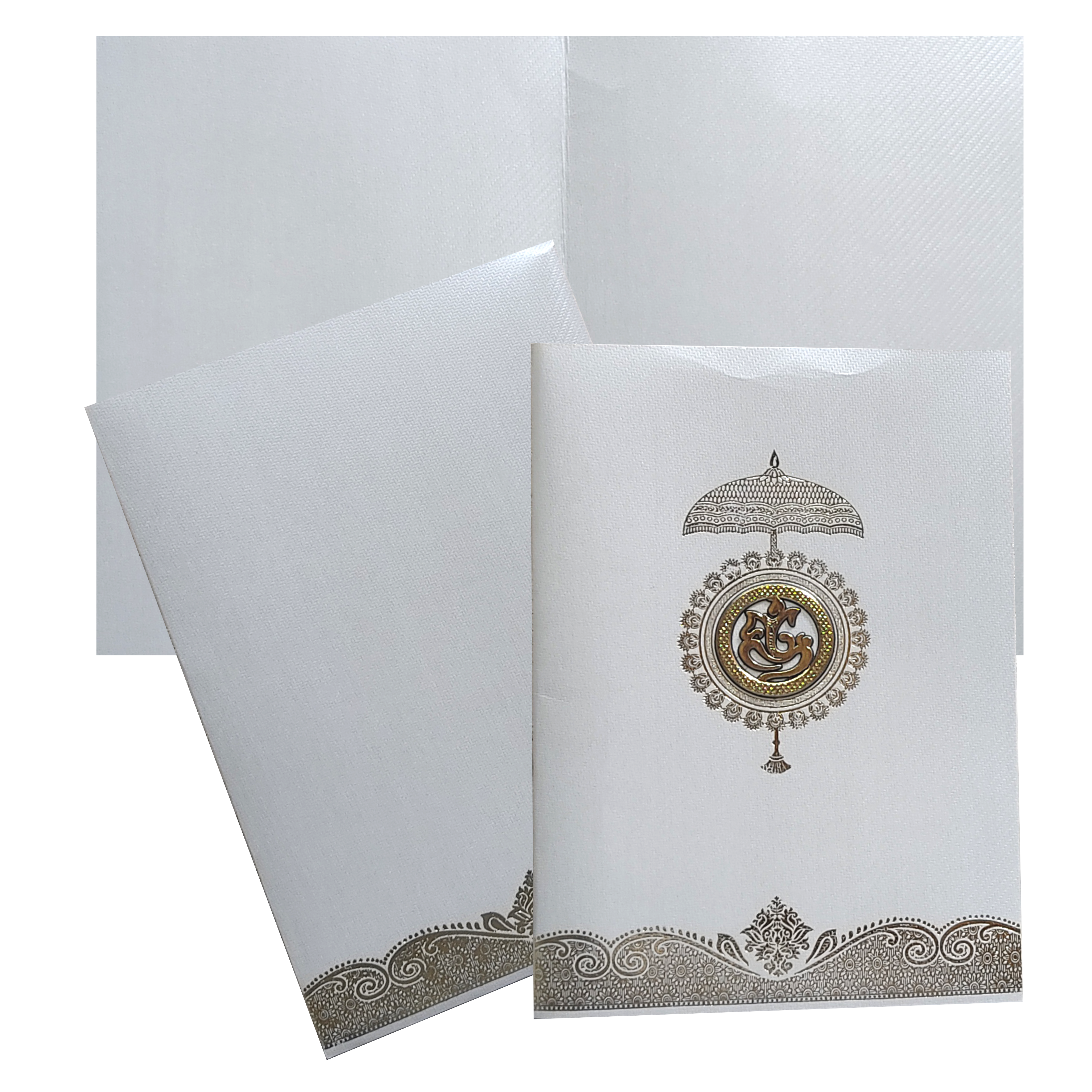 Grey Single Sheet Invitation Card-KNKTGY024