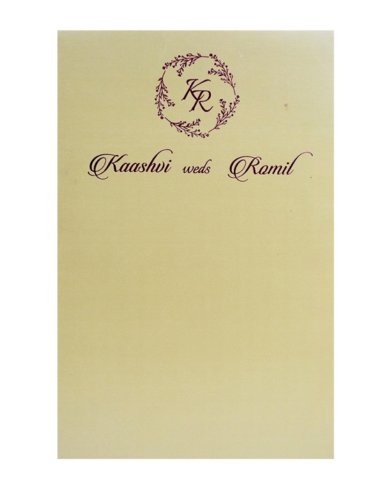 Cream Red Single Wolly Invitation-King of Cards