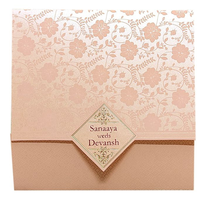 Pink Floral Invitation Card-King of Cards
