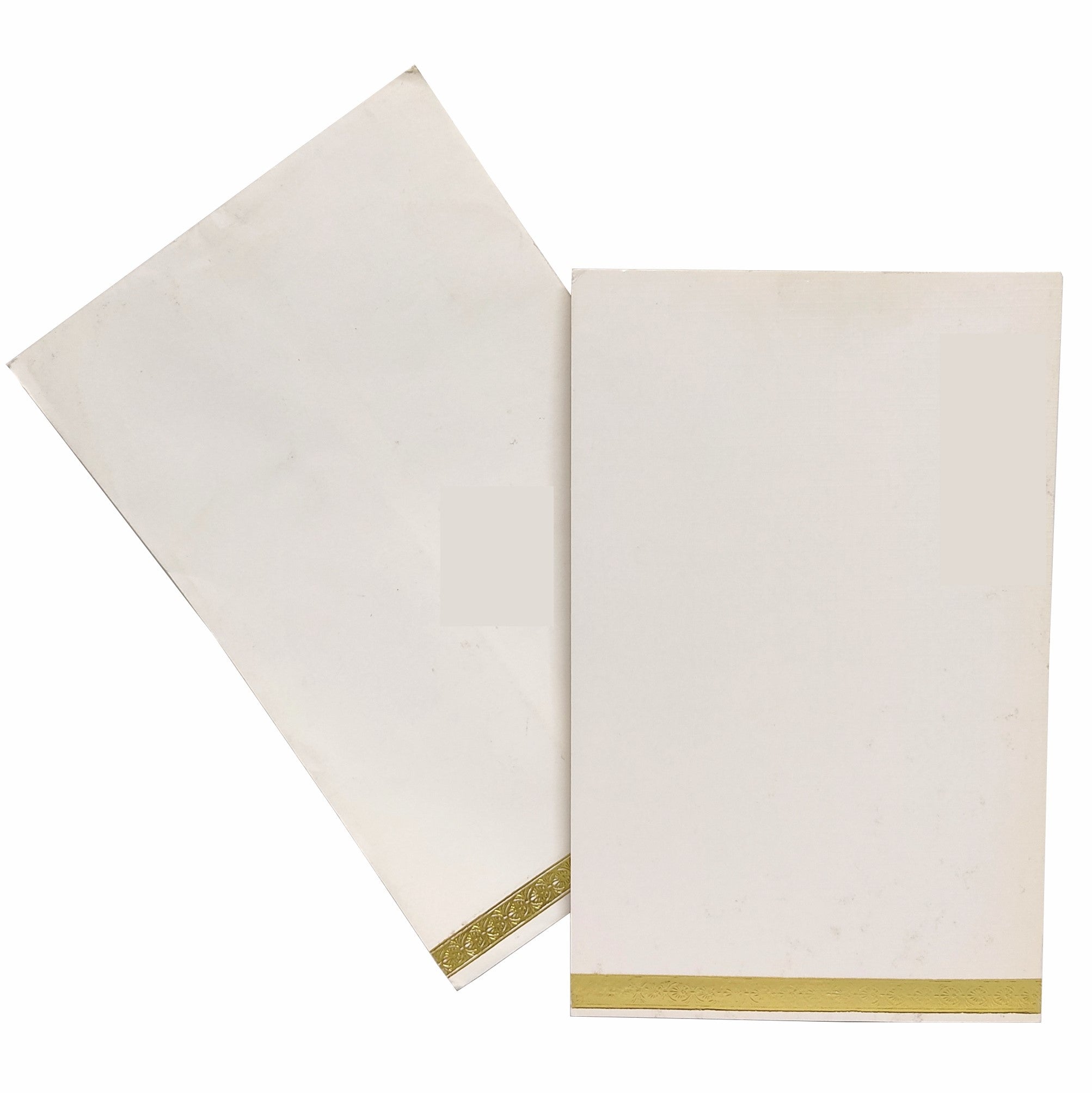 White Single Sheet Invitation Card-Knk3144