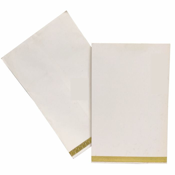 White simple single sheet invitation card-King of Cards