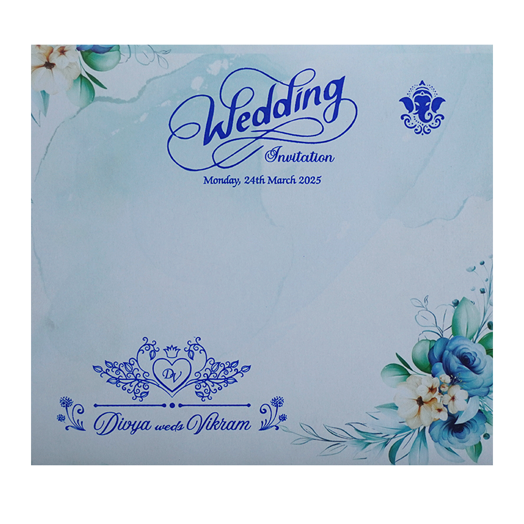 Pastel Floral Invitation Card-KNTH9609B