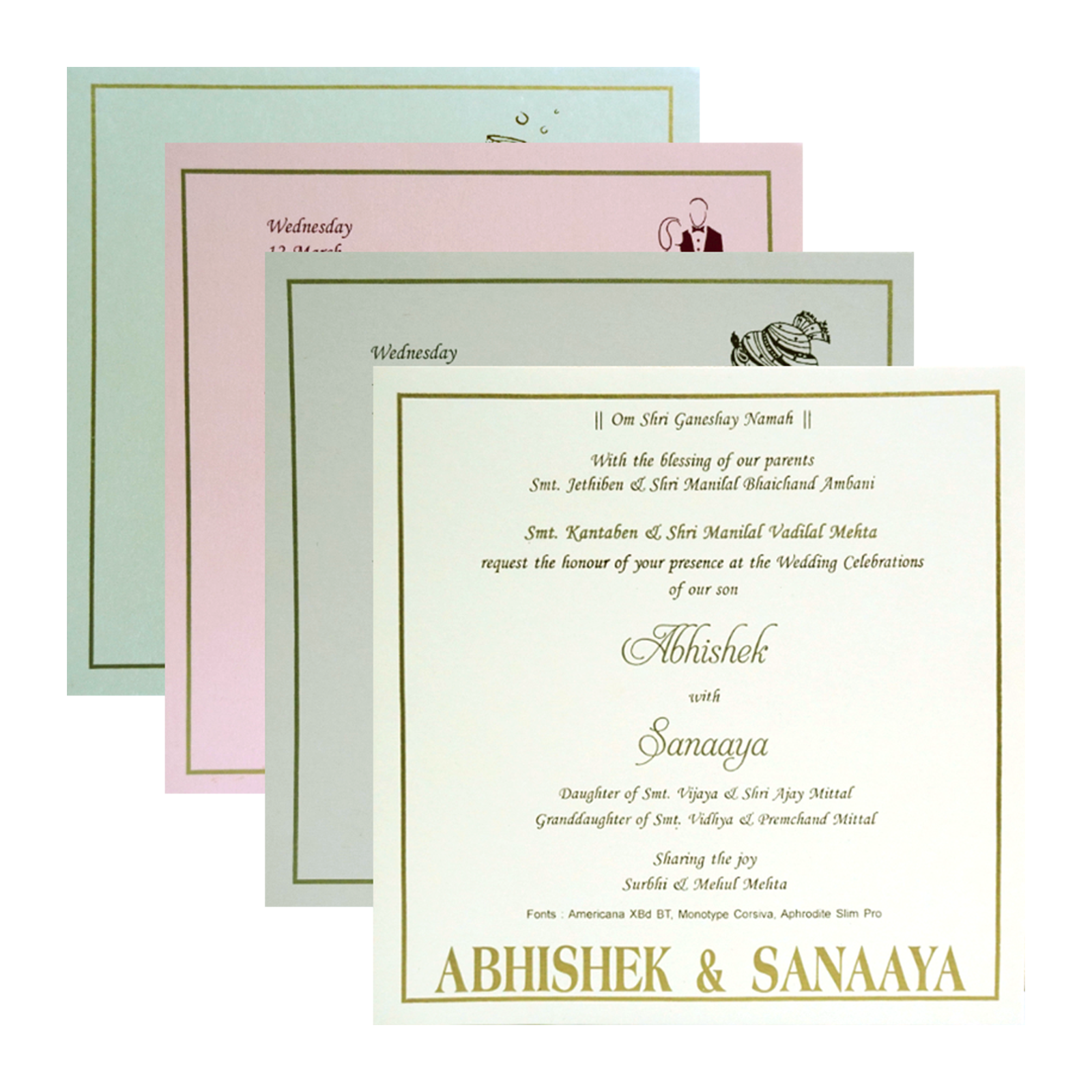 Dark Red Floral Box Wedding Card-KRC30712