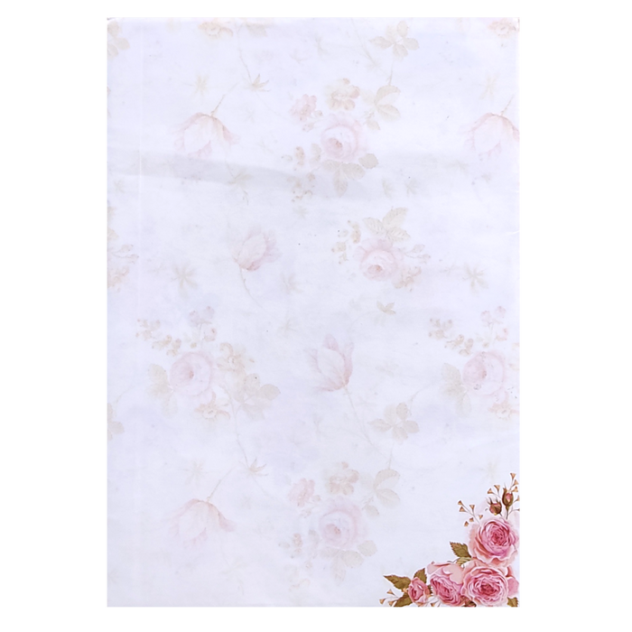 Pink Prince Paper Print Floral Invitation In Offset Print-King of Cards