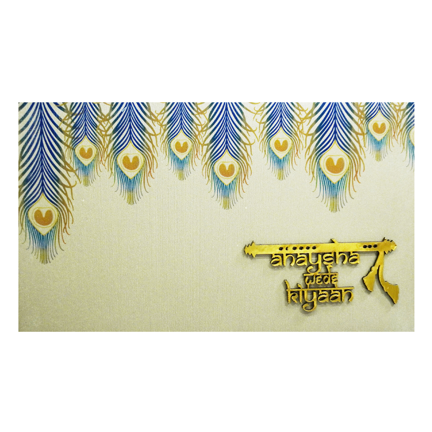 Light Brown Luxury Wedding Box-KRC30730